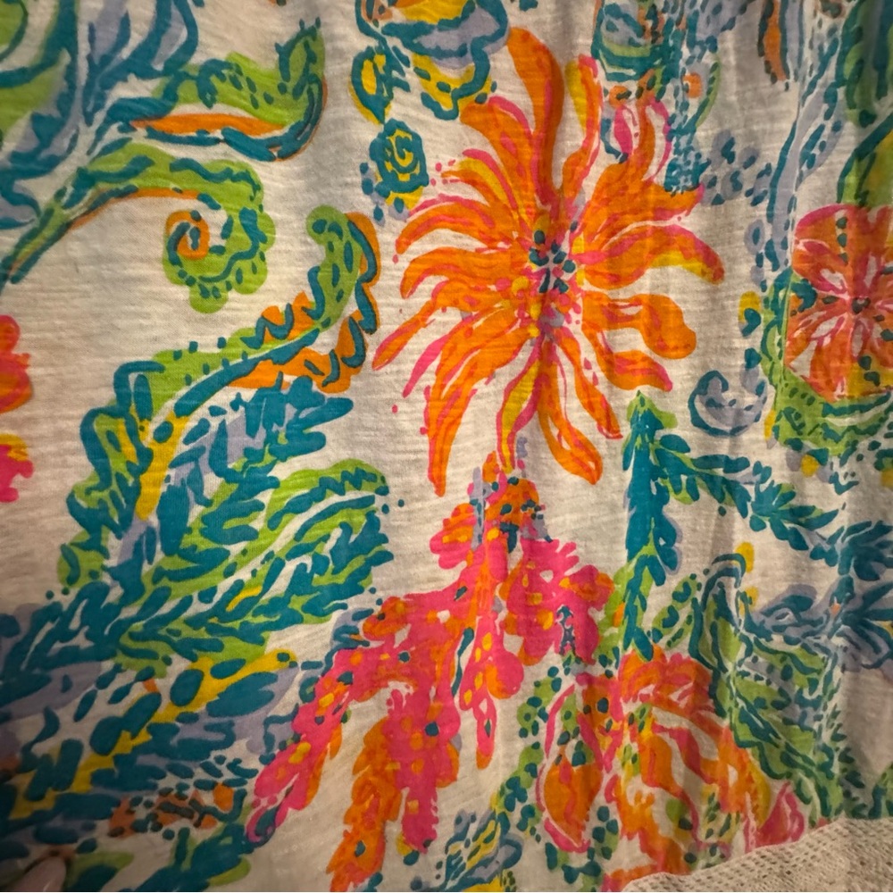 Lilly Pulitzer Casa Marina Fringe Hem Alia Tunic Dress Size Small S EUC Beach - Picture 10 of 12